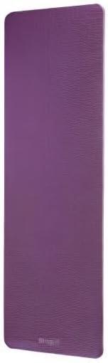 imageGaiam Essentials 25quot Thick 10mm Yoga ampamp Pilates Fitness ampamp Exercise Mat with EasyCinch Carrier Strap Cushion Support For Fitness and Gym WorkoutsPurple