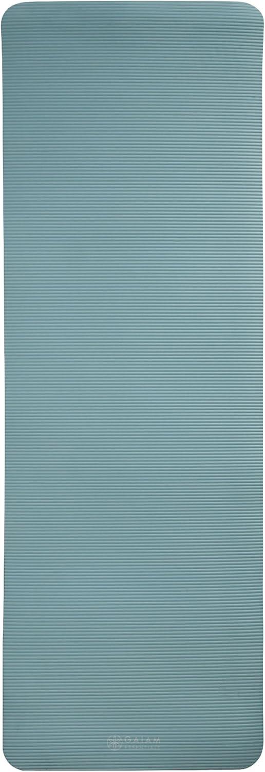 imageGaiam Essentials 25quot Thick 10mm Yoga ampamp Pilates Fitness ampamp Exercise Mat with EasyCinch Carrier Strap Cushion Support For Fitness and Gym WorkoutsBalsam