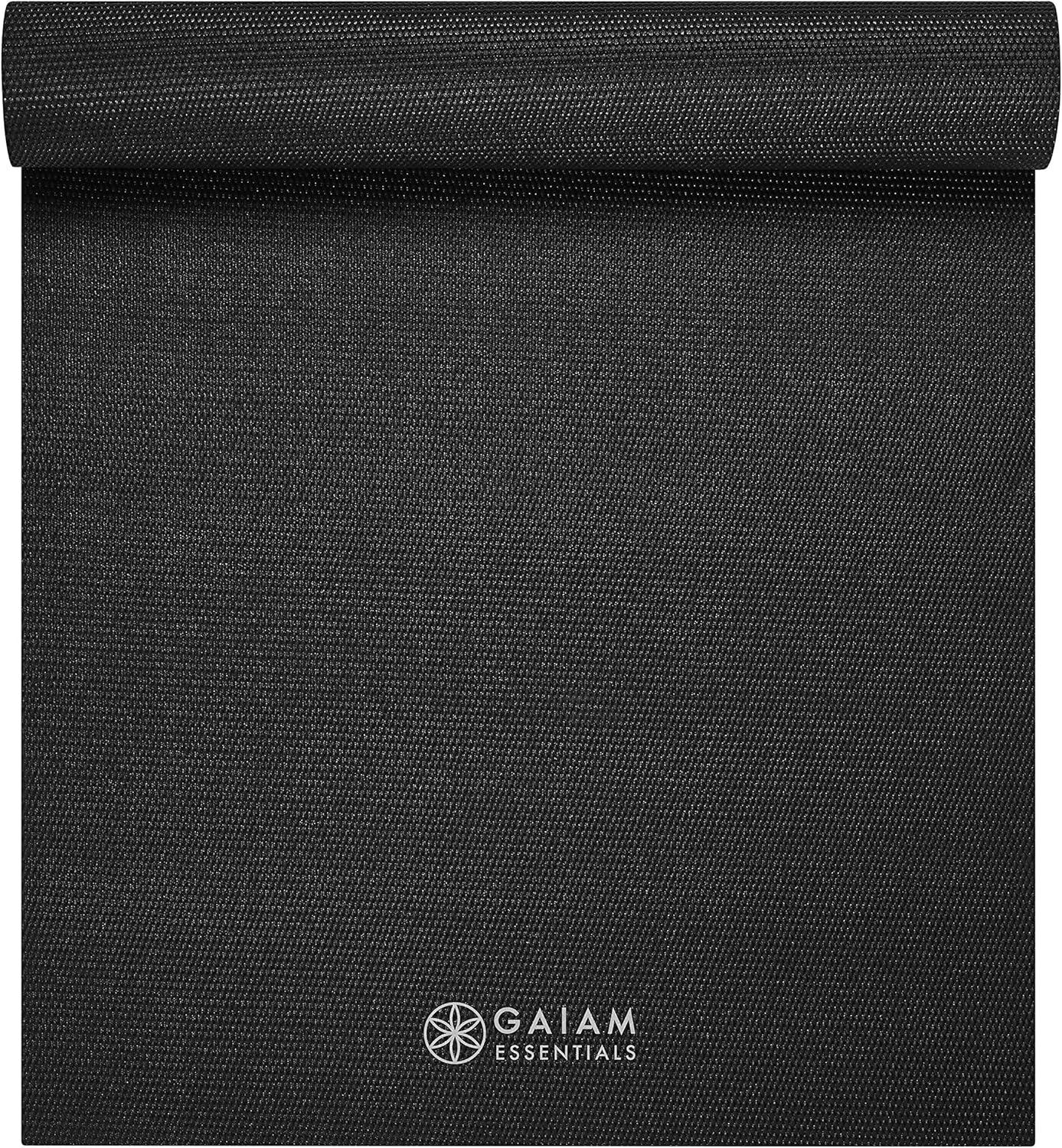 imageGaiam Essentials Premium Yoga Mat with Carrier SlingBlack