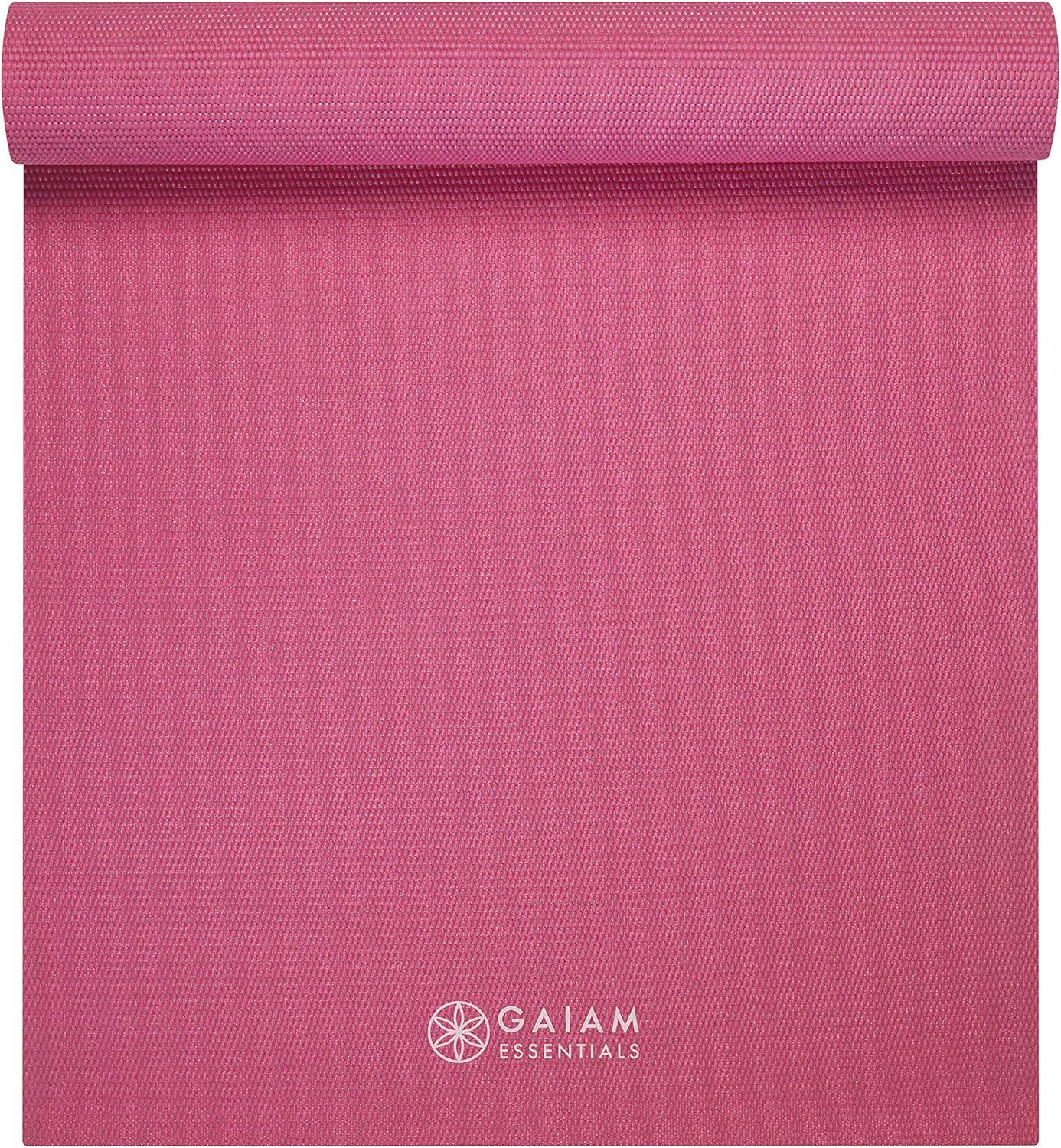 imageGaiam Essentials Premium Yoga Mat with Yoga Mat Carrier Sling 72quotL x 24quotW x 14 Inch Thick