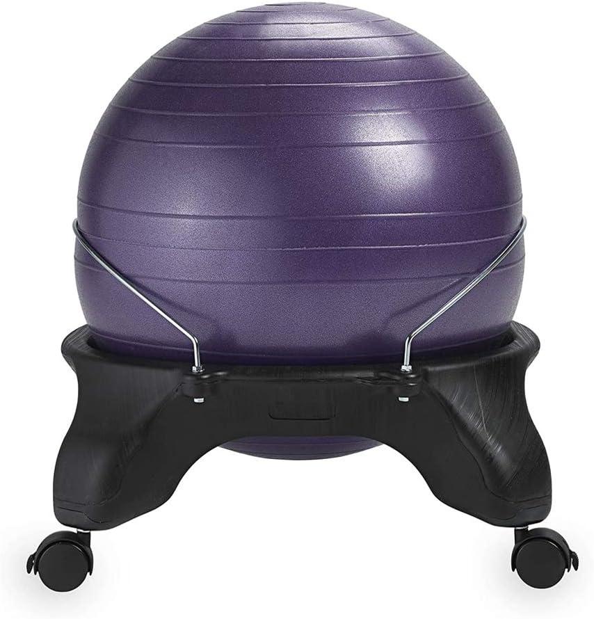 imageGaiam Kids Balance Ball Chair Classic Childrens Stability Ball Chair Alternative School Classroom Flexible Desk Seating for Active Students with Satisfaction Guarantee BlueGreenPurple