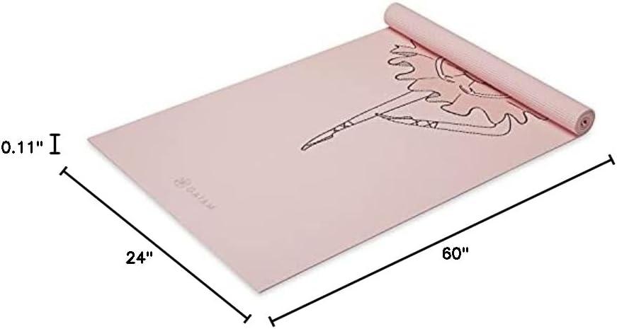 imageGaiam Kids Yoga Mat Exercise Mat Yoga for Kids with Fun Prints Playtime for Babies Active ampamp Calm Toddlers and Young Children 60quot L x 24quot W x 3mm ThickBallerina
