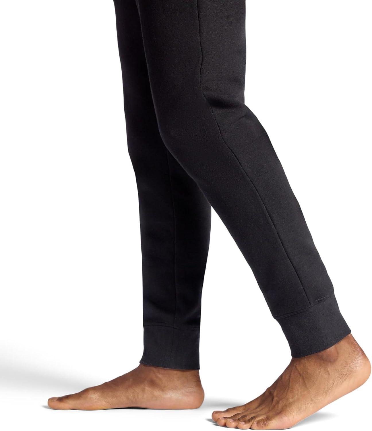 imageGaiam Mens Comfort Jogger Relaxed Fit 30 Inseam Stretch Heavyweight MaterialBlack