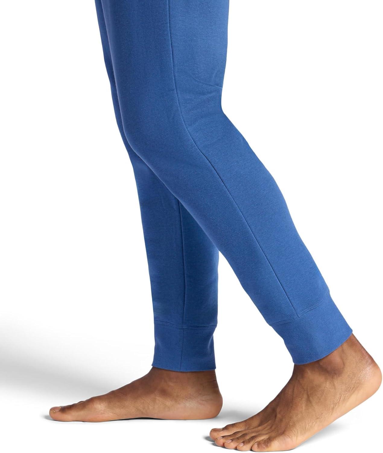 imageGaiam Mens Comfort Jogger Relaxed Fit 30 Inseam Stretch Heavyweight MaterialTrue Navy