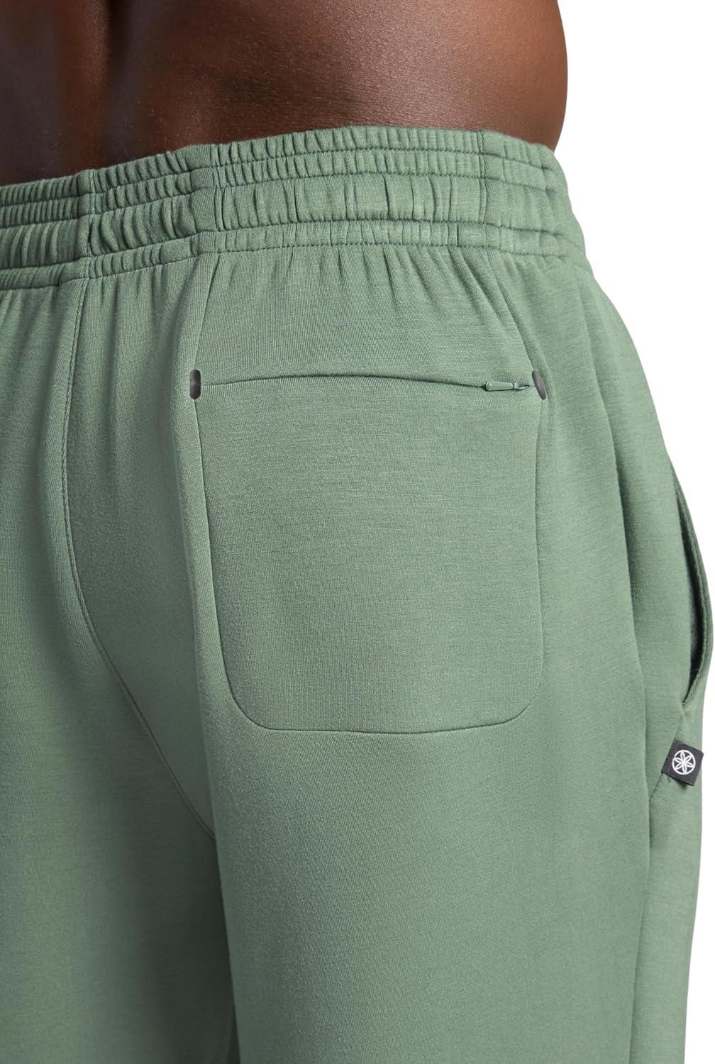 imageGaiam Mens Flow State Pant Relaxed Fit 29 Inseam Stretch Lightweight MaterialDuck Green