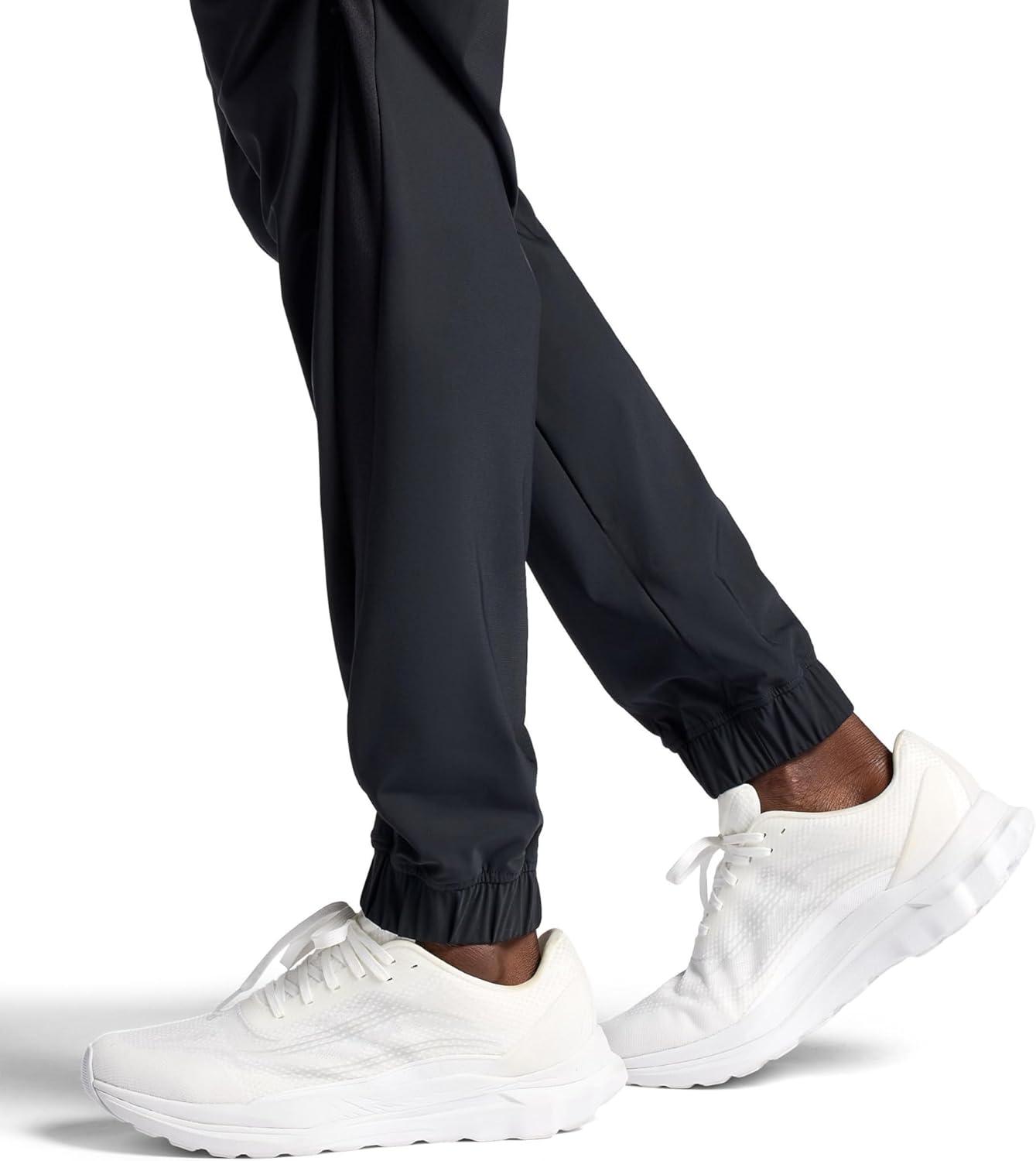 imageGaiam Mens Lotus Oblong Pant Standard Fit 31 Inseam Stretch Heavyweight Terry MaterialBlack