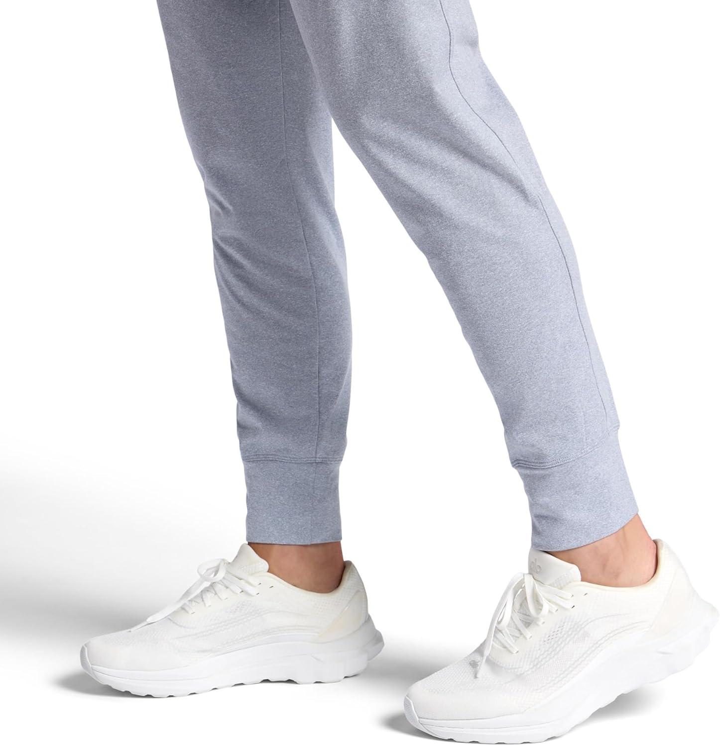 imageGaiam Mens Restorative Jogger Standard Fit 30 Inseam Stretch Midweight MaterialSleet Heather