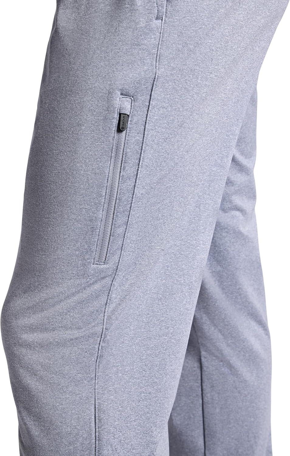 imageGaiam Mens Restorative Pant 31 Inseam Stretch Midweight MaterialSleet Heather