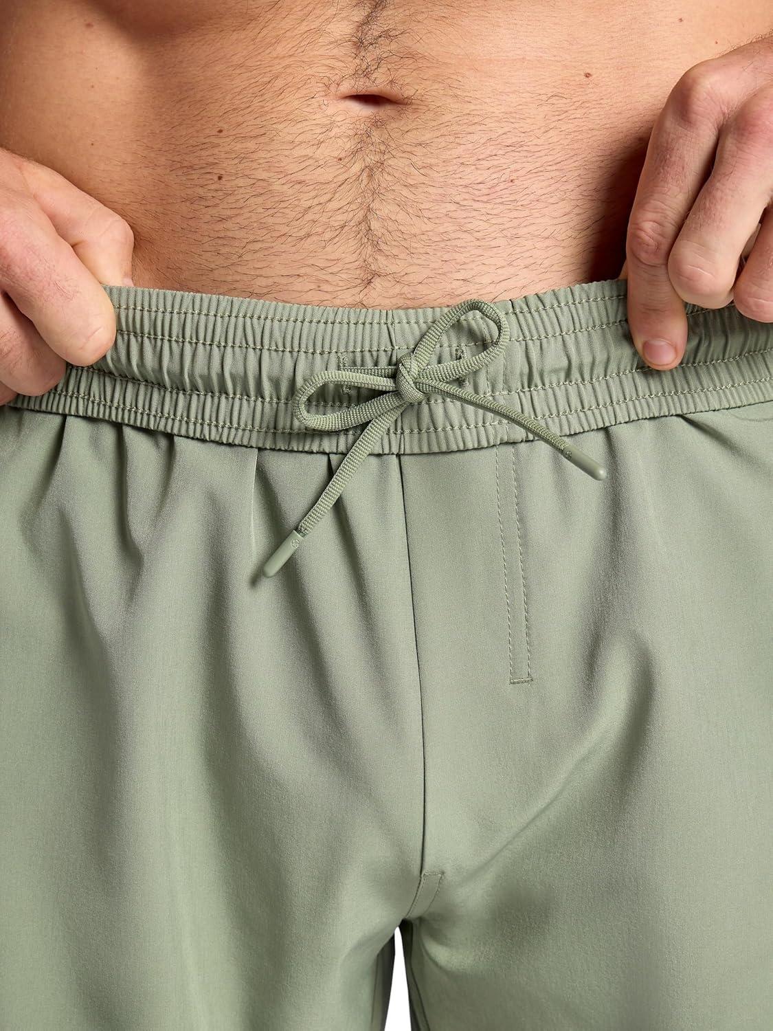 imageGaiam Mens Veda 5 Short with Brief Standard Fit Stretch Lightweight MaterialSea Spray