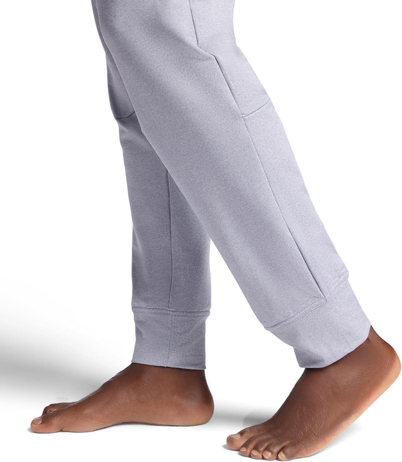 imageGaiam Mens Zen Flex Jogger Standard Fit 30 Inseam Stretch Midweight MaterialSleet Heather