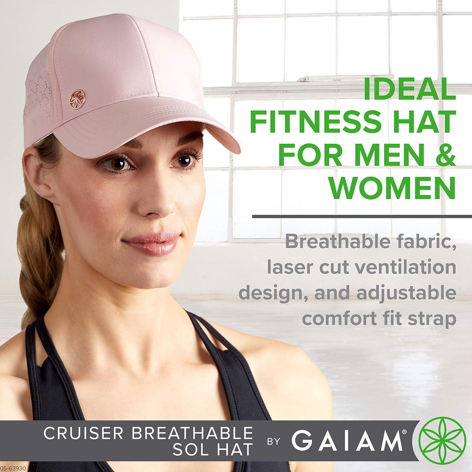 imageGaiam Womens HatBreathable Ball Cap PreShaped Bill Adjustable Size for RunningBlush