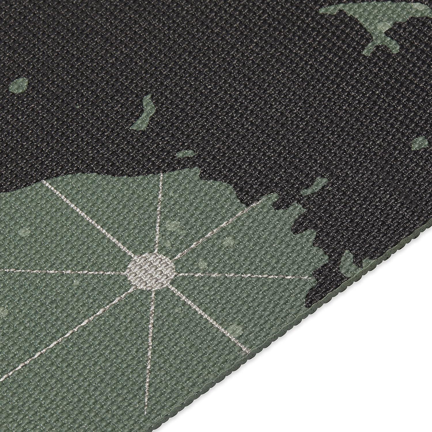 imageGaiam Yoga Mat Premium 6mm Print Extra Thick Non Slip Exercise ampamp Fitness Mat for All Types of Yoga Pilates ampamp Floor Workouts 68quotL x 24quotW x 6mm ThickLuminary