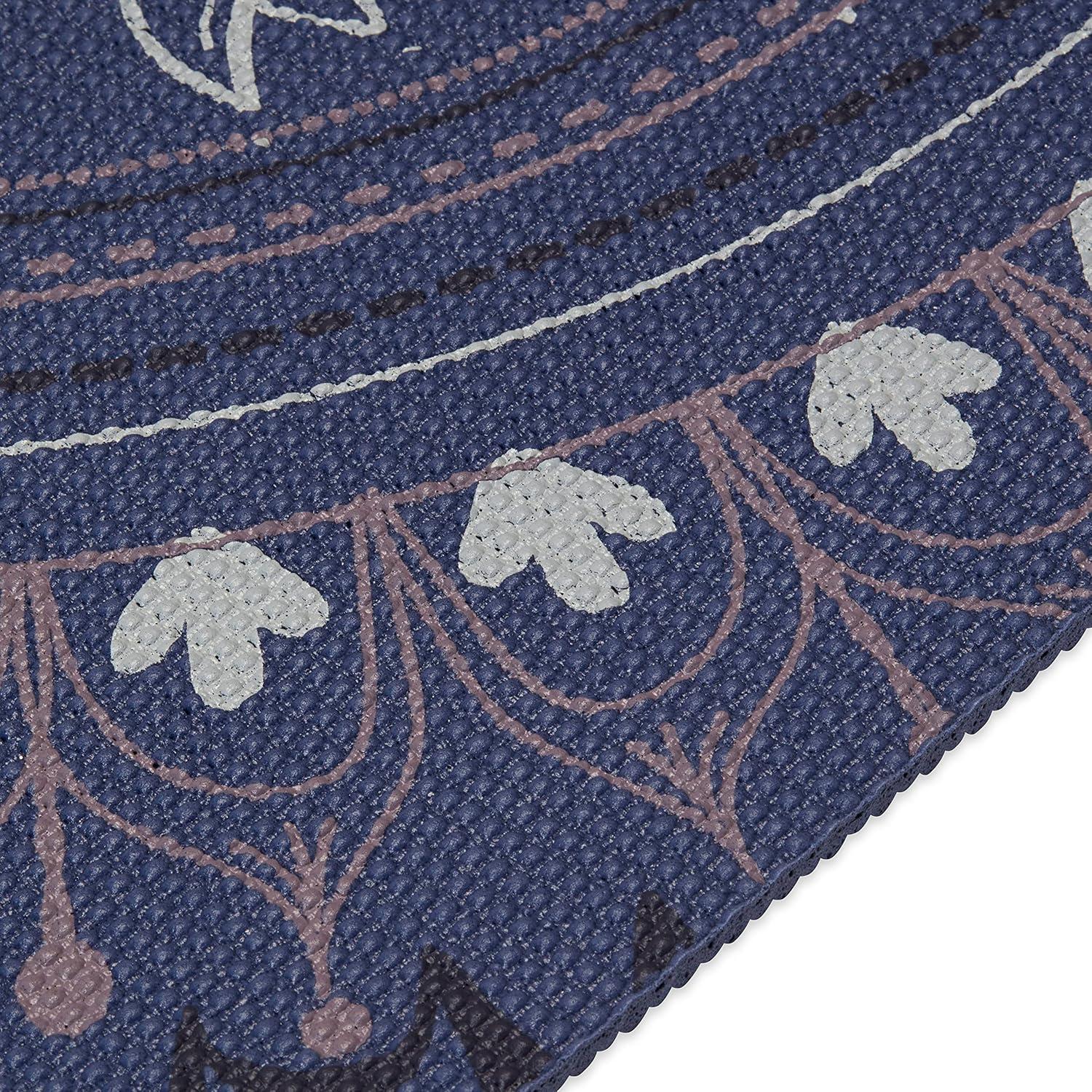 imageGaiam Yoga Mat Premium 6mm Print Extra Thick Non Slip Exercise ampamp Fitness Mat for All Types of Yoga Pilates ampamp Floor Workouts 68quotL x 24quotW x 6mm ThickHere Now