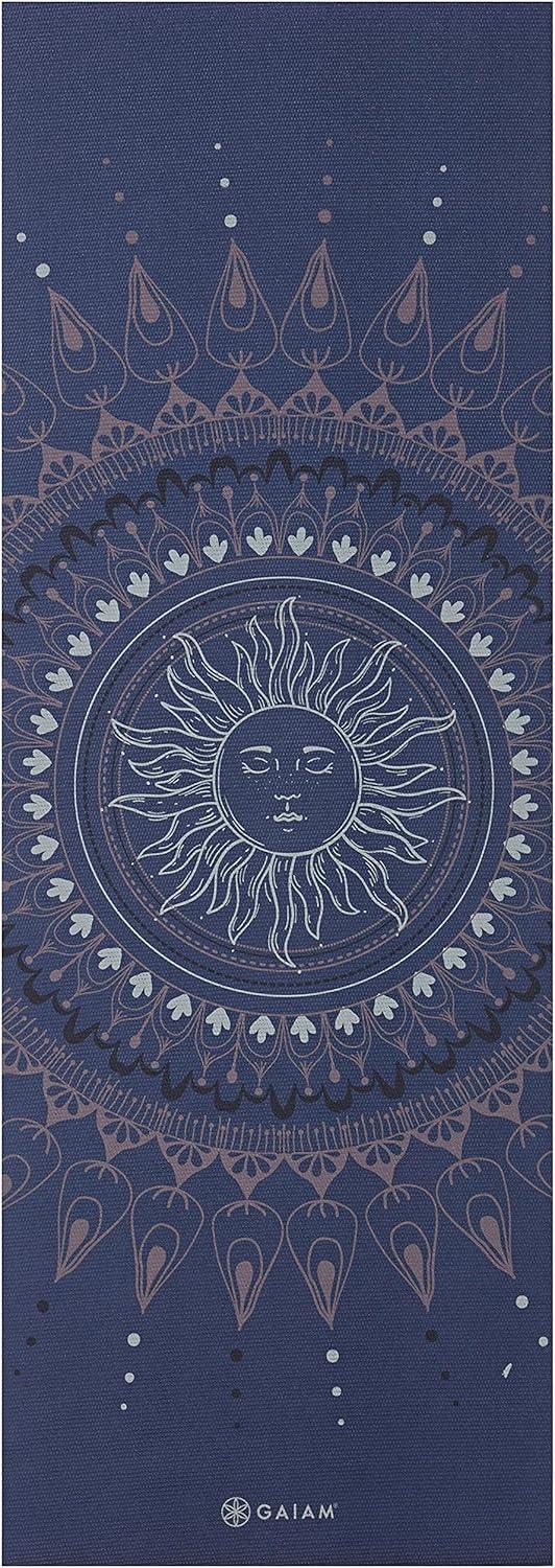 imageGaiam Yoga Mat Premium 6mm Print Extra Thick Non Slip Exercise ampamp Fitness Mat for All Types of Yoga Pilates ampamp Floor Workouts 68quotL x 24quotW x 6mm ThickHere Now
