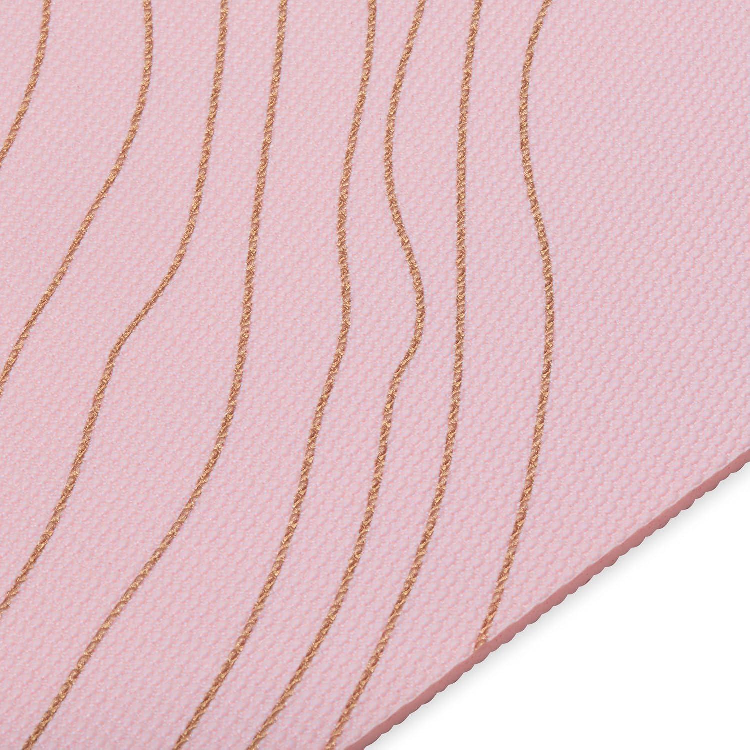 imageGaiam Yoga Mat Premium 6mm Print Extra Thick Non Slip Exercise ampamp Fitness Mat for All Types of Yoga Pilates ampamp Floor Workouts 68quotL x 24quotW x 6mm ThickTopo Sherbet