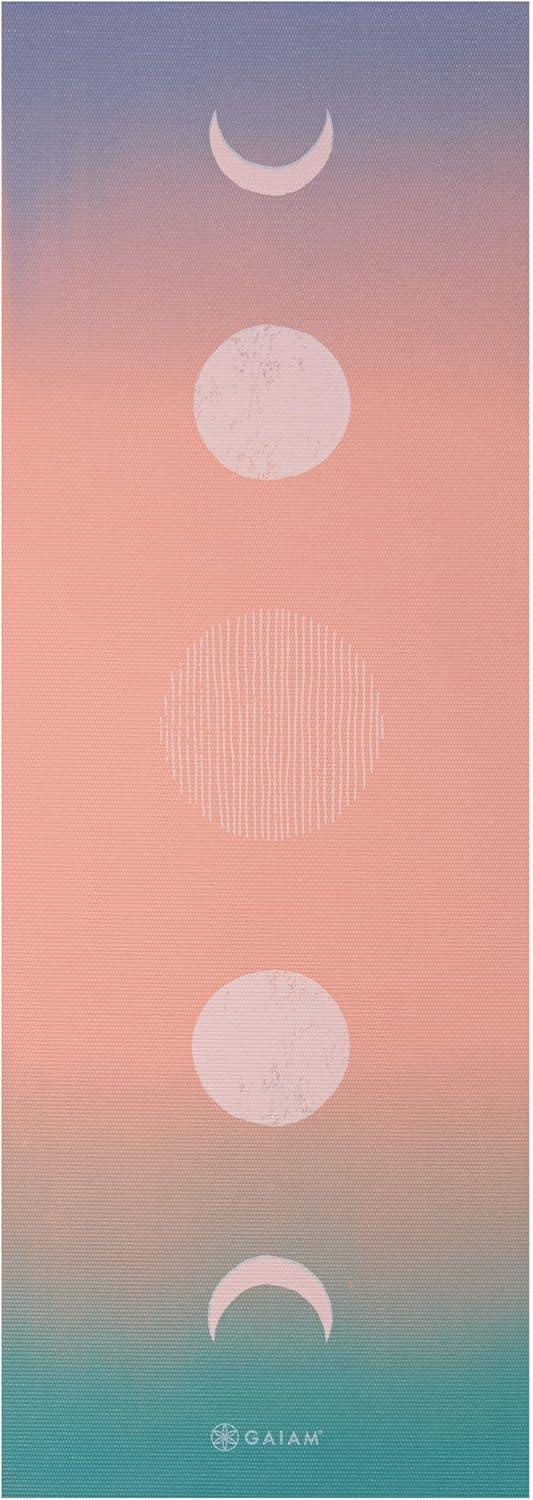 imageGaiam Yoga Mat Premium 6mm Print Extra Thick Non Slip Exercise ampamp Fitness Mat for All Types of Yoga Pilates ampamp Floor Workouts 68quotL x 24quotW x 6mm ThickPastel Moon Phases