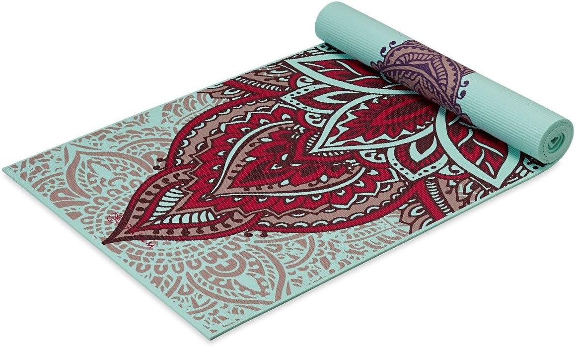 imageGaiam Yoga Mat  Premium 6mm Print Reversible Extra Thick Non Slip Exercise ampamp Fitness Mat for All Types of Yoga Pilates ampamp Floor Workouts 68quot x 24quot x 6mm ThickZara Rogue