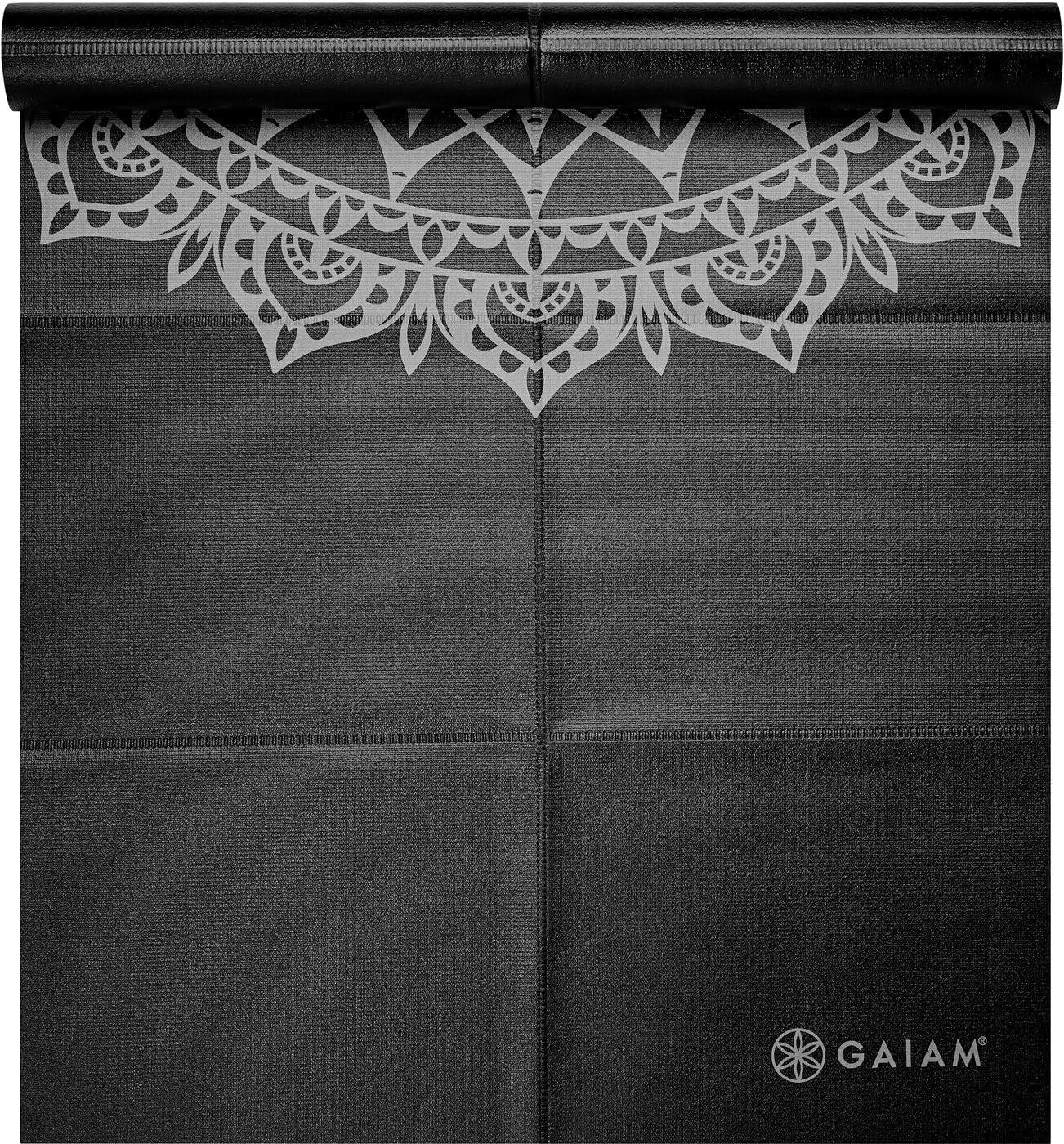 imageGaiam Yoga Mat Folding Travel Fitness ampamp Exercise Mat  Foldable Yoga Mat for All Types of Yoga Pilates ampamp Floor Workouts Midnight Marrakesh 2mm