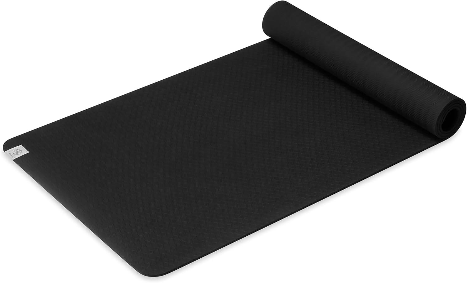 imageGaiam Yoga Mat Performance TPE Exercise ampamp Fitness Mat for All Types of Yoga Pilates ampamp Floor ExercisesBlack