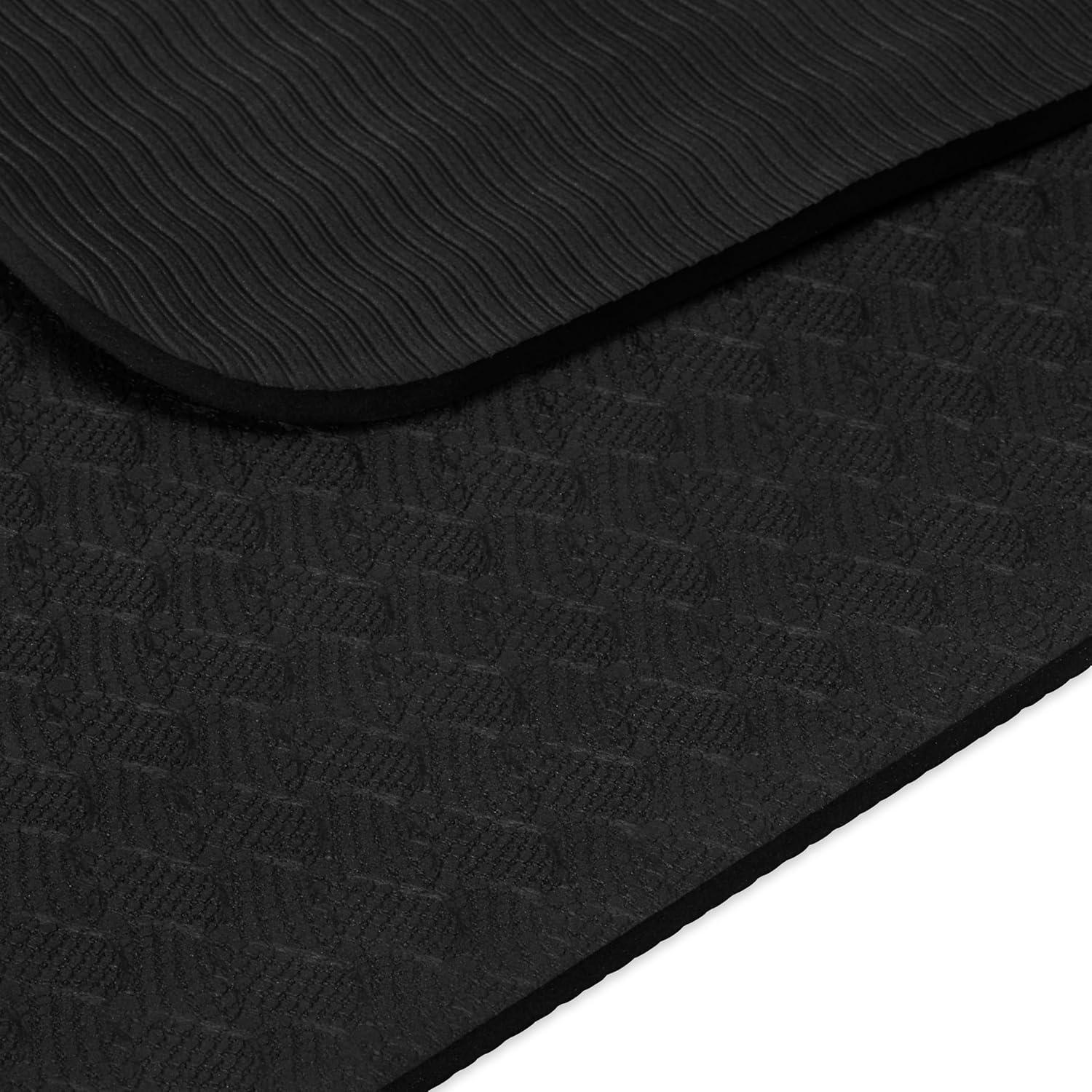 imageGaiam Yoga Mat Performance TPE Exercise ampamp Fitness Mat for All Types of Yoga Pilates ampamp Floor ExercisesBlack