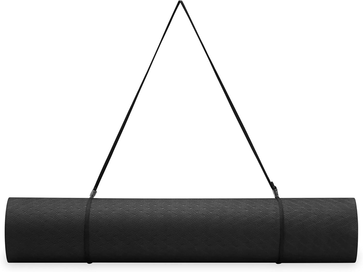 imageGaiam Yoga Mat Performance TPE Exercise ampamp Fitness Mat for All Types of Yoga Pilates ampamp Floor ExercisesBlack