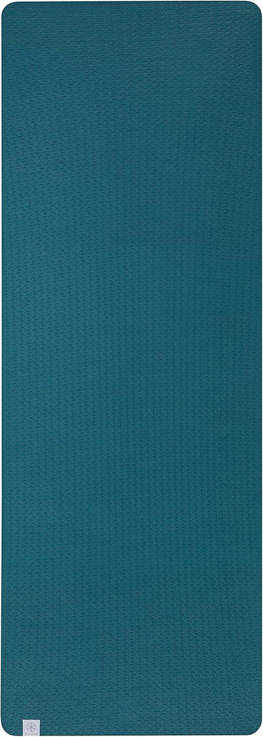imageGaiam Yoga Mat Performance TPE Exercise ampamp Fitness Mat for All Types of Yoga Pilates ampamp Floor ExercisesLake
