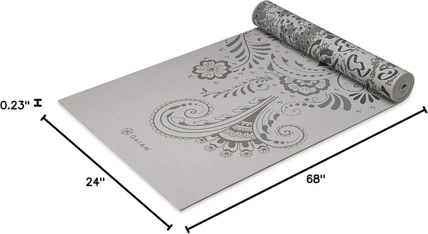 imageGaiam Yoga Mat Premium Print Reversible Extra Thick Non Slip Exercise ampamp Fitness Mat for All Types of Yoga Pilates ampamp Floor Workouts Celestial Dove 6mm