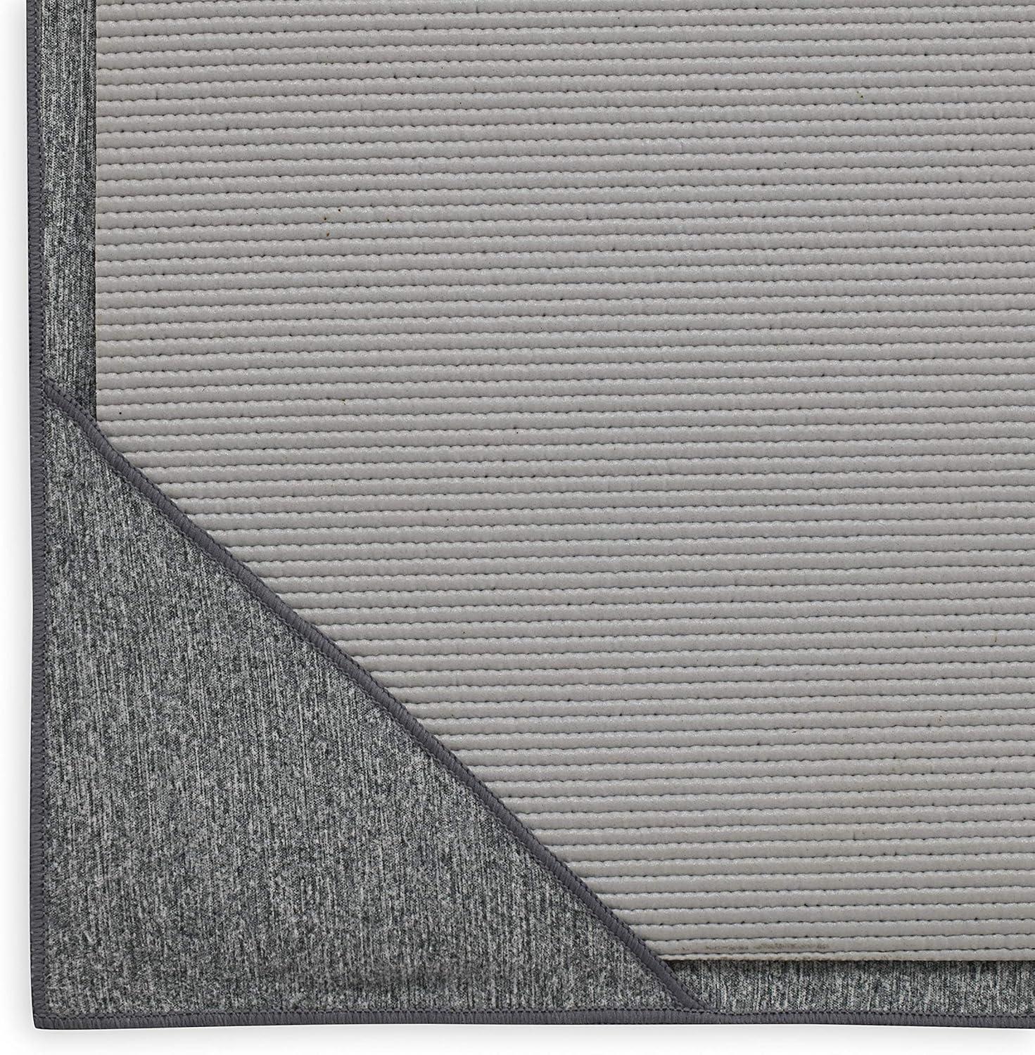 imageGaiam Yoga Towel Mat Sized Active Dry Non Slip Moisture Wicking Sweat Absorbent Microfiber Hot Yoga Towel for Women ampamp Men StayPut Corner Pockets 70quot Long x 26quot WideGrey