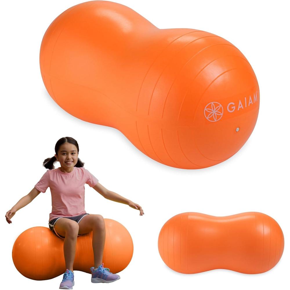 imageActive Seat Peanut Shaped Bounce Desk Chair Exercise Yoga Balance Sitting BallOrange