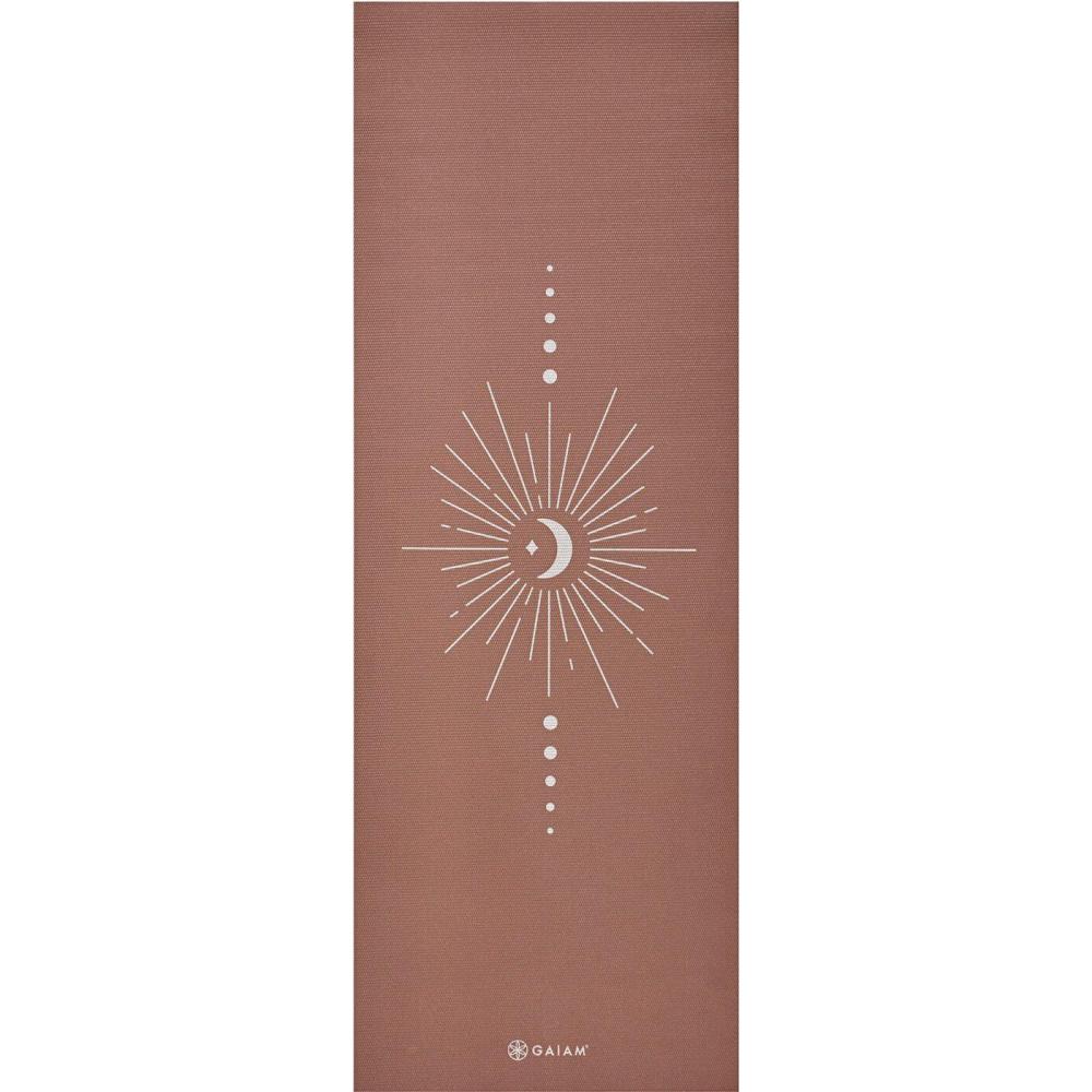 imageGAIAM Cinnamon Vision Yoga Mat 5 mm Classic Printed Brown