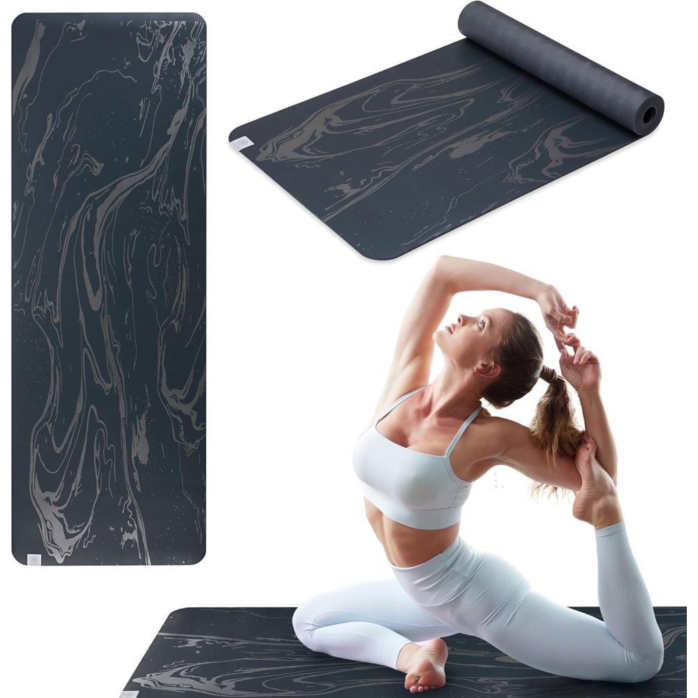imageGaiam DryGrip Yoga Mat  5mm Thick NonSlip Exercise ampamp Fitness Mat for Standard or Hot Yoga Pilates and Floor Workouts  Cushioned Support NonSlip Coat  68 x 24 InchesCamo