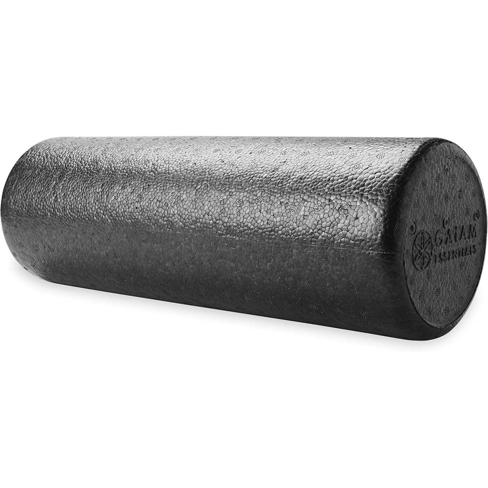 imageGaiam Essentials Foam Roller High Density Firm Deep Tissue Muscle Massager for Back Pain ampamp Sore Muscles18inch  Black