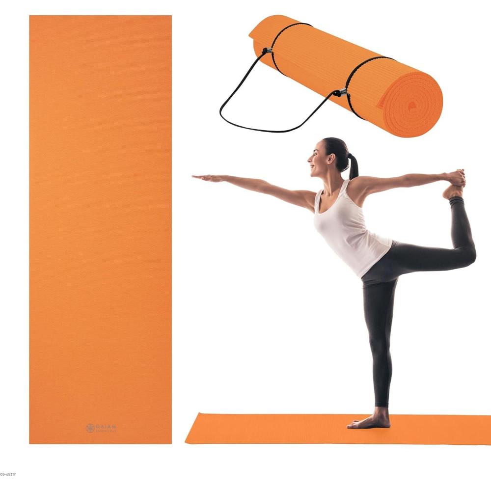imageGaiam Essentials Premium Yoga Mat with Carrier SlingOrange