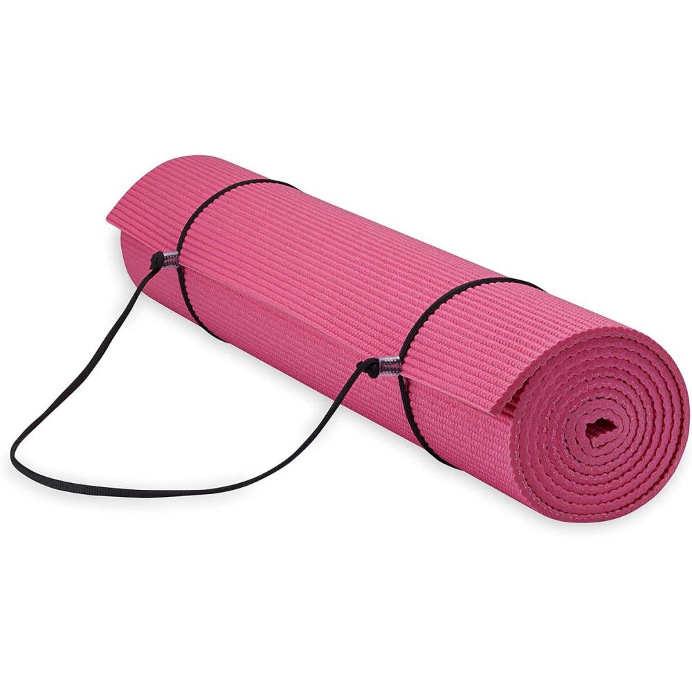 imageGaiam Essentials Premium Yoga Mat with Yoga Mat Carrier Sling 72quotL x 24quotW x 14 Inch Thick
