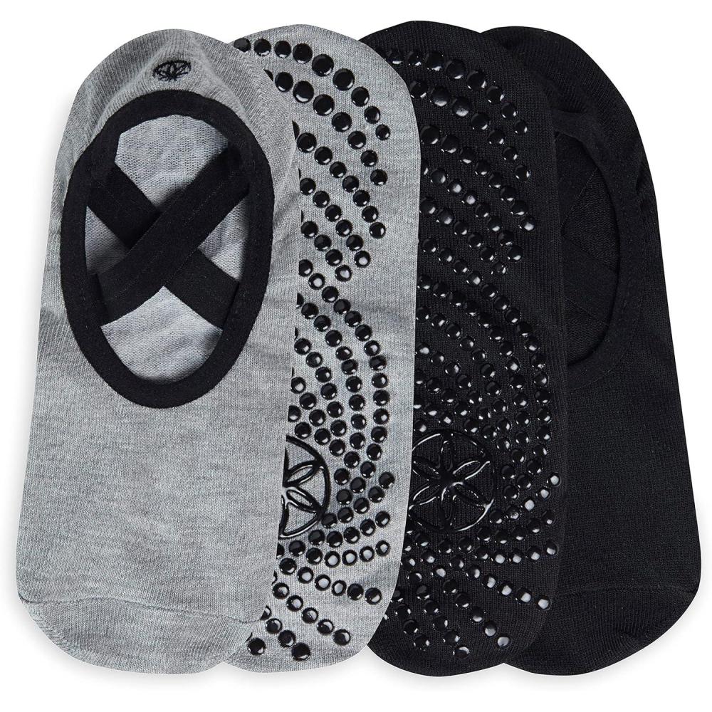 imageGaiam Grippy Studio Yoga Socks for Extra Grip in Standard or Hot YogaDovetail