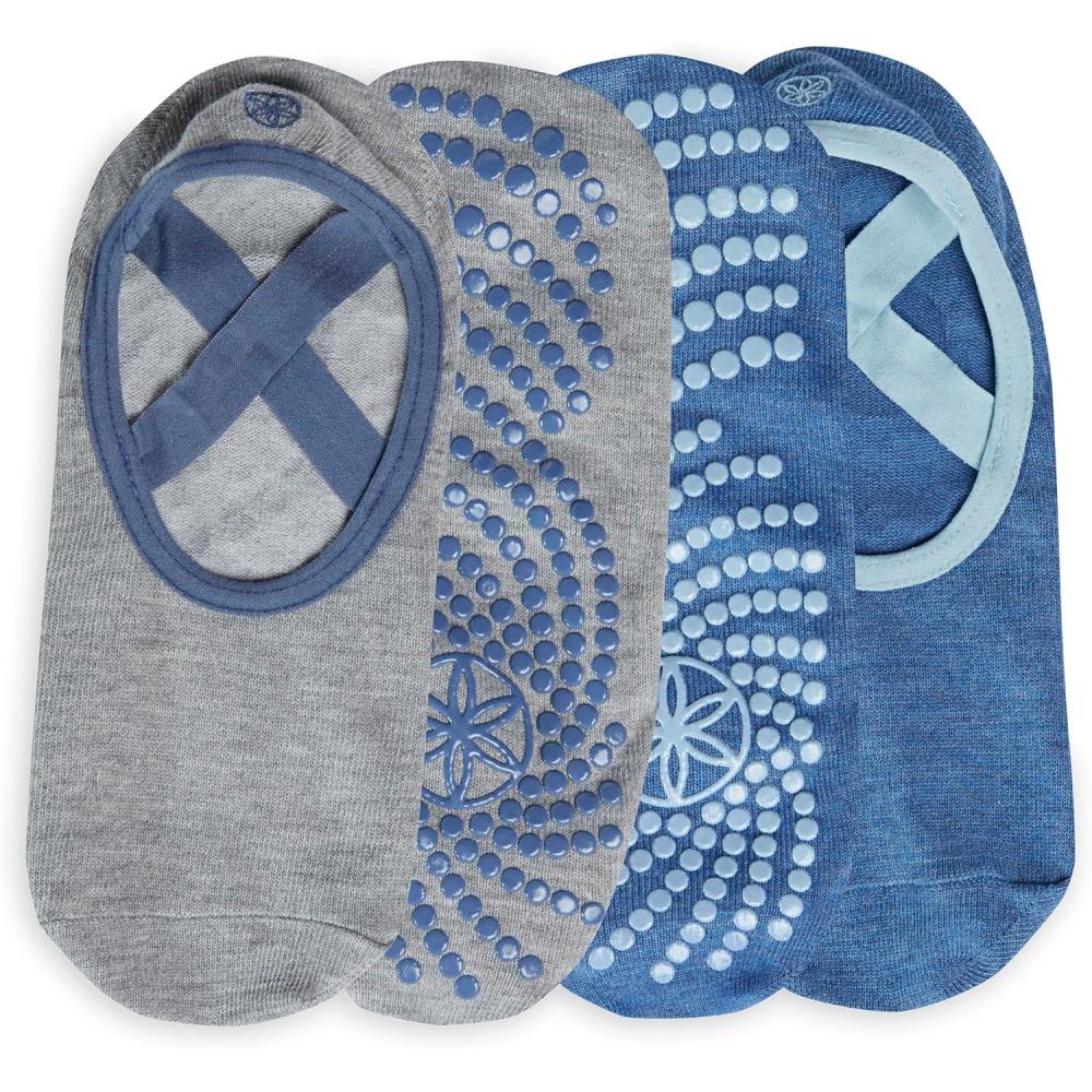 imageGaiam Grippy Studio Yoga Socks for Extra Grip in Standard or Hot YogaHige Tide