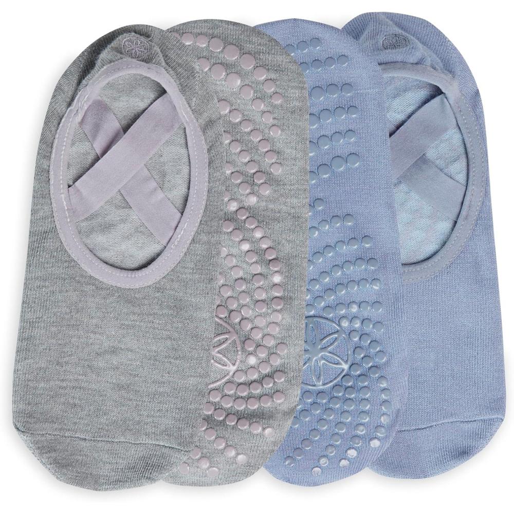 imageGaiam Grippy Studio Yoga Socks for Extra Grip in Standard or Hot YogaWild Lilac