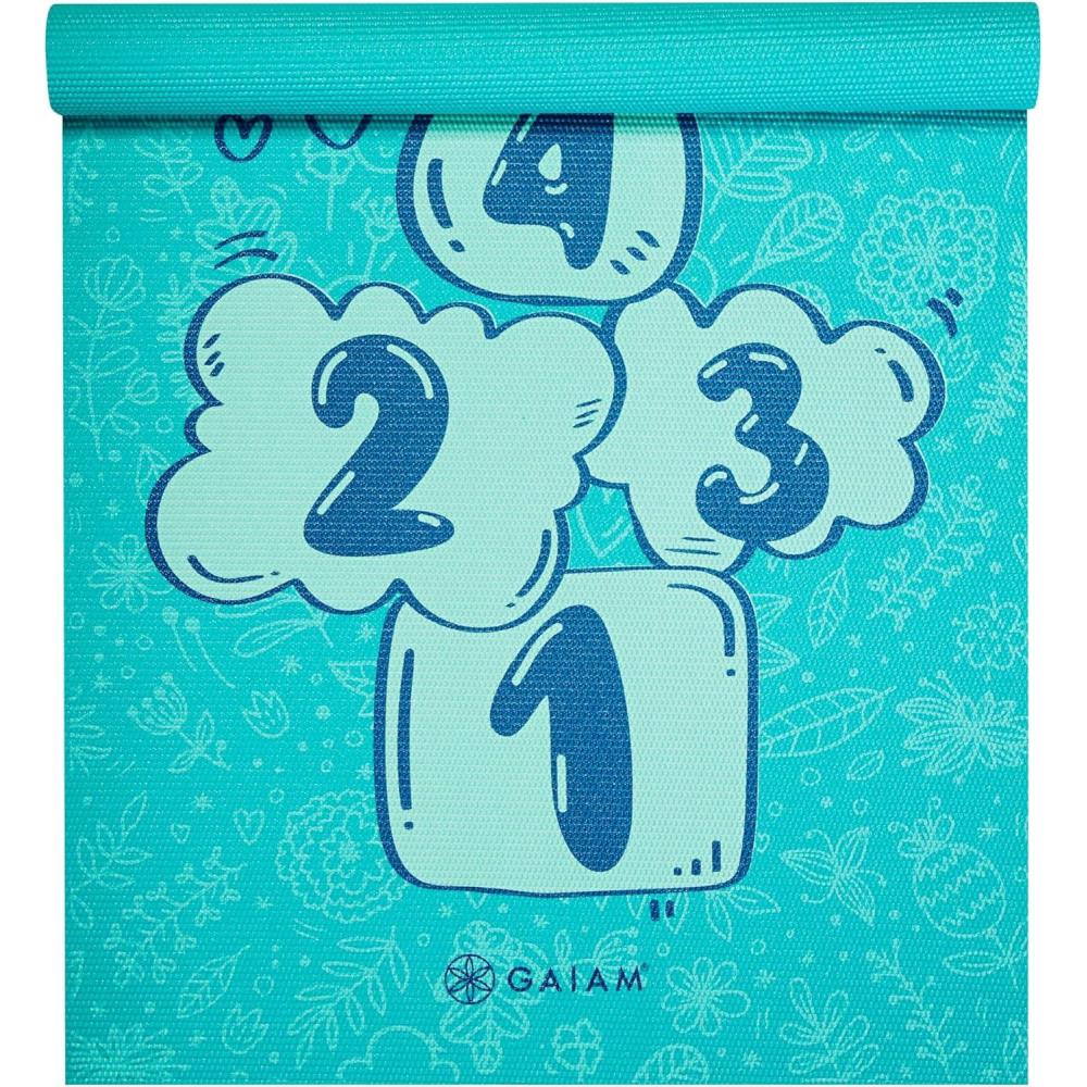 imageGaiam Kids Yoga Mat Exercise Mat Yoga for Kids with Fun Prints Playtime for Babies Active ampamp Calm Toddlers and Young Children 60quot L x 24quot W x 3mm ThickHopscotch