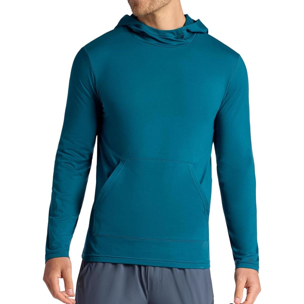 imageGaiam Mens Bliss Balance Long Sleeve Pullover Hoodie Relaxed Fit Stretch Midweight MaterialSubmerged