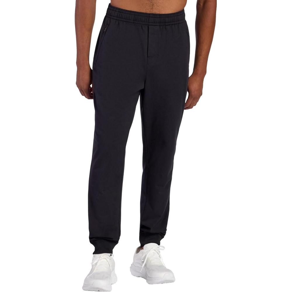 imageGaiam Mens Chill Flex Jogger Slim Fit 30 Inseam Stretch Midweight MaterialBlack