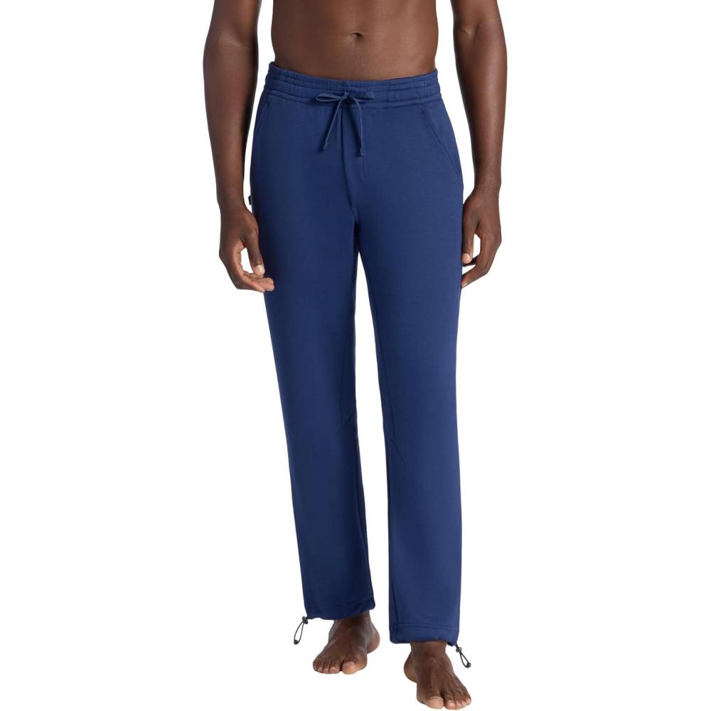 imageGaiam Mens Flow State Pant Relaxed Fit 29 Inseam Stretch Lightweight MaterialMedieval Blue