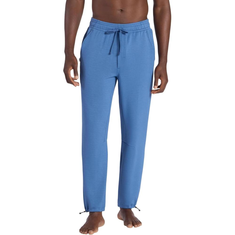 imageGaiam Mens Flow State Pant Relaxed Fit 29 Inseam Stretch Lightweight MaterialTrue Navy