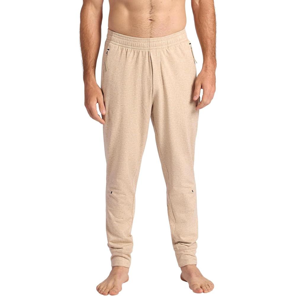 imageGaiam Mens Inner Strength Jogger Standard Fit 30 Inseam Stretch Midweight MaterialHumus Heather