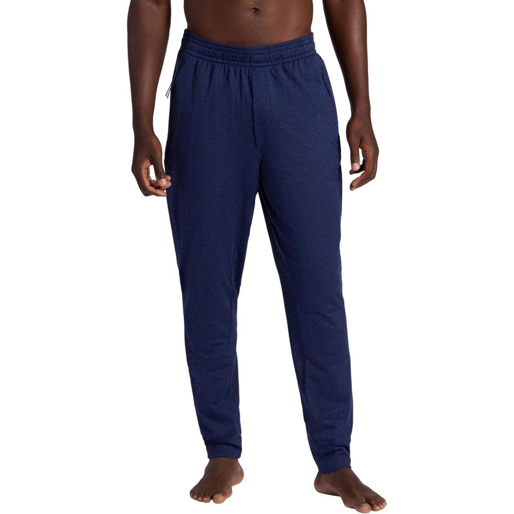 imageGaiam Mens Inner Strength Jogger Standard Fit 30 Inseam Stretch Midweight MaterialMedieval Blue Heather