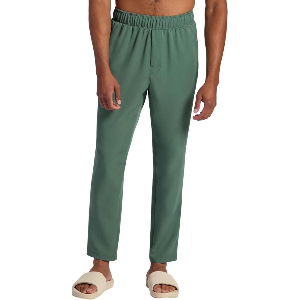 imageGaiam Mens Lunge Pant 20 Relaxed Fit 30 Inseam Stretch Lightweight Material MoistureWickingDuck Green
