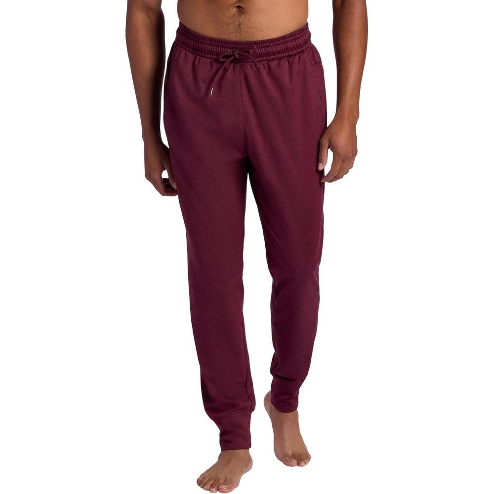 imageGaiam Mens Restorative Jogger Standard Fit 30 Inseam Stretch Midweight MaterialPort Royale Heather