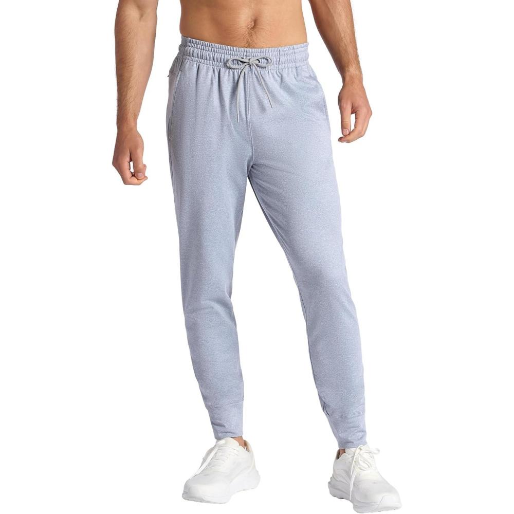imageGaiam Mens Restorative Jogger Standard Fit 30 Inseam Stretch Midweight MaterialSleet Heather