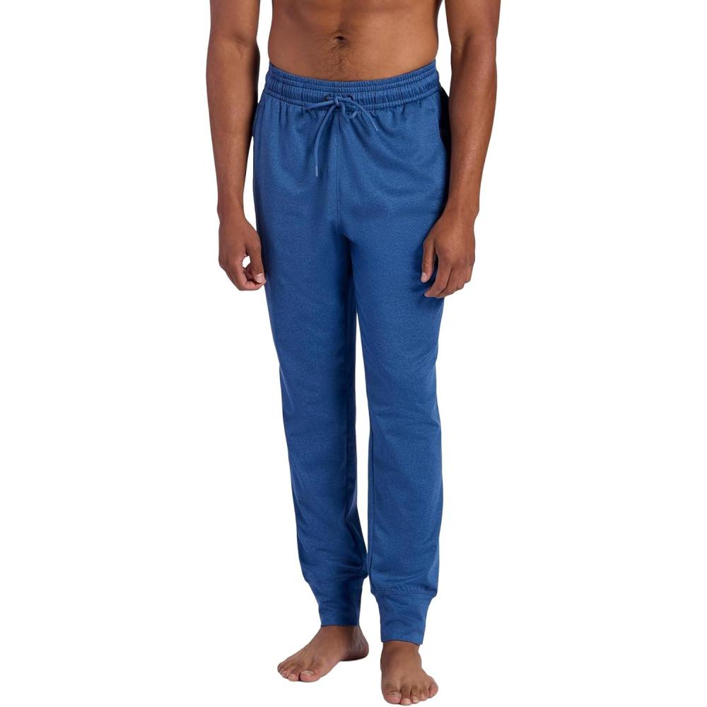 imageGaiam Mens Restorative Jogger Standard Fit 30 Inseam Stretch Midweight MaterialTrue Navy Heather