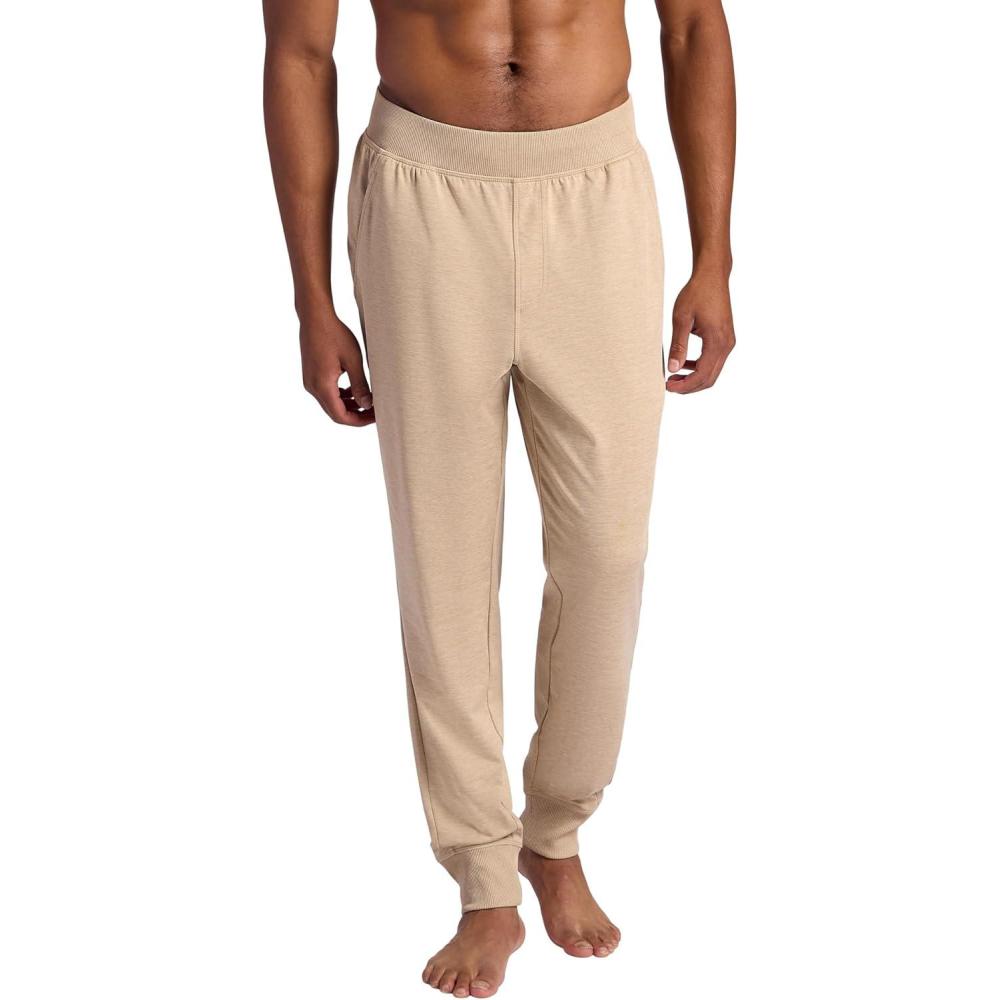 imageGaiam Mens Serenity Flow Jogger Standard Fit 30 Inseam Stretch Midweight MaterialHumus Heather