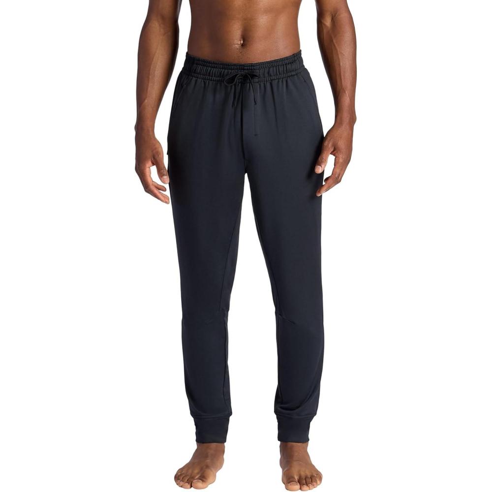 imageGaiam Mens Zen Flex Jogger Standard Fit 30 Inseam Stretch Midweight MaterialBlack